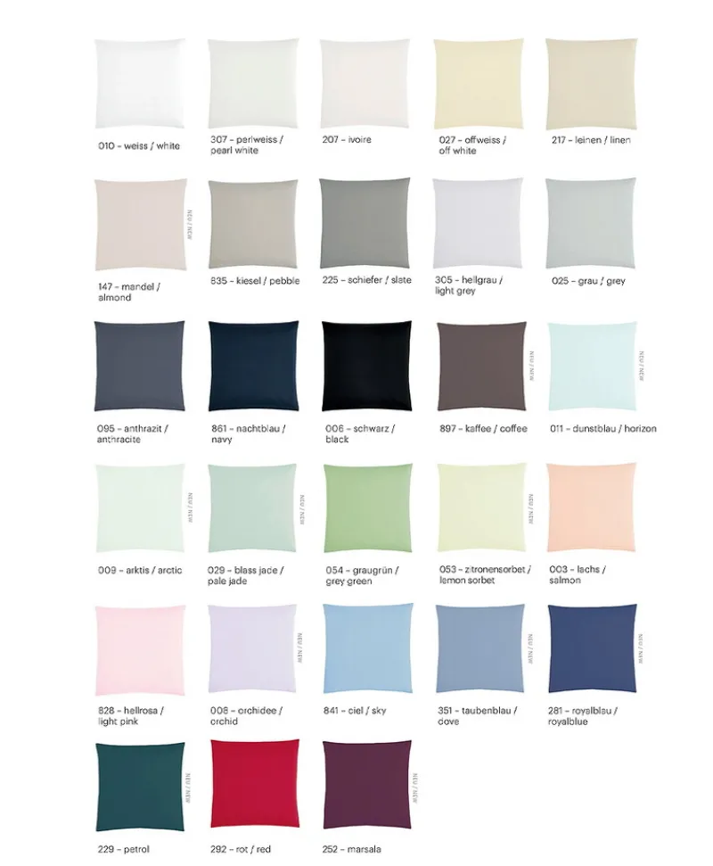 Christian Fischbacher Satin|Baumwolle|Bettwäsche Satin Uni