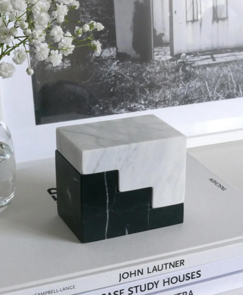 Printworks Bücher Und Bildbände|Kunst Und Skulpturen|Bookend Stair Cube - Marble