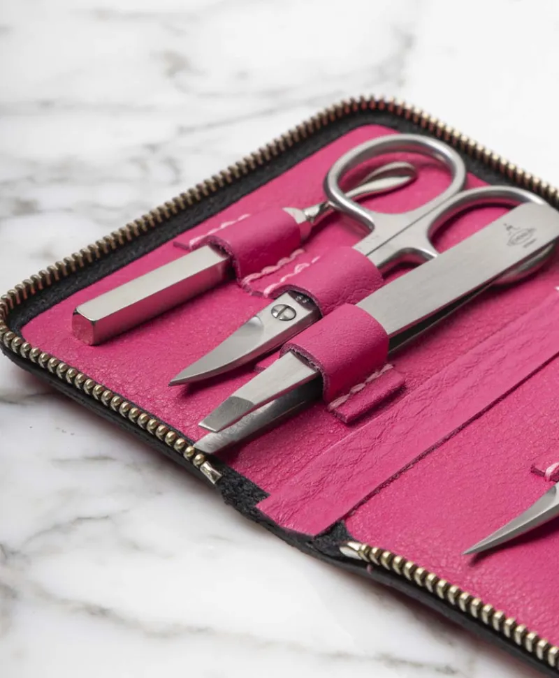 F. HAMMANN Reiseaccessoires|Maniküre Etuis|Chervo Manicure ZIP S – Maniküre-Etui Chervo Kalbleder