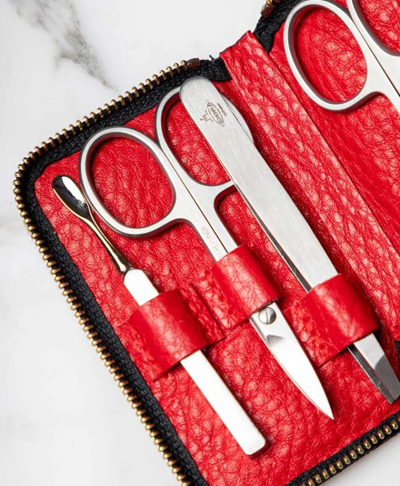 F. HAMMANN Reiseaccessoires|Maniküre Etuis|Chervo Manicure ZIP S – Maniküre-Etui Chervo Kalbleder