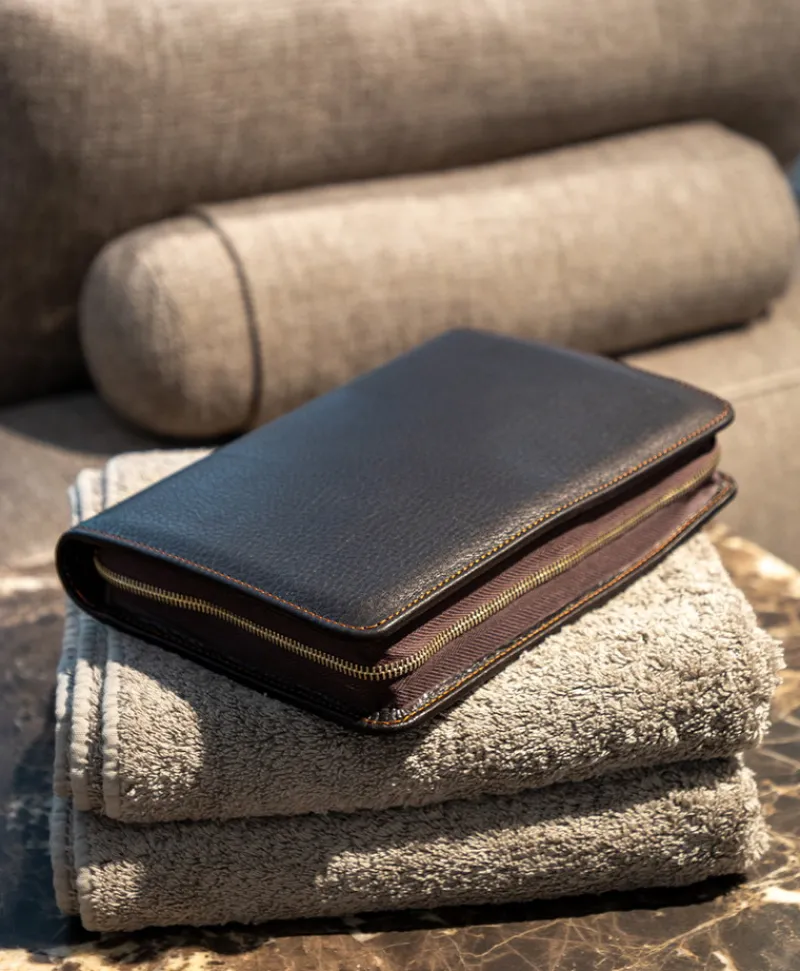 F. HAMMANN Reiseaccessoires|Chervo Rasierset Kalbleder – Eschenburg Bestecke