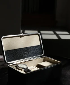 F. HAMMANN Reiseaccessoires|Schmuckaufbewahrung|Chervo Reise Schmuck- und Uhrenbox aus Kalbleder