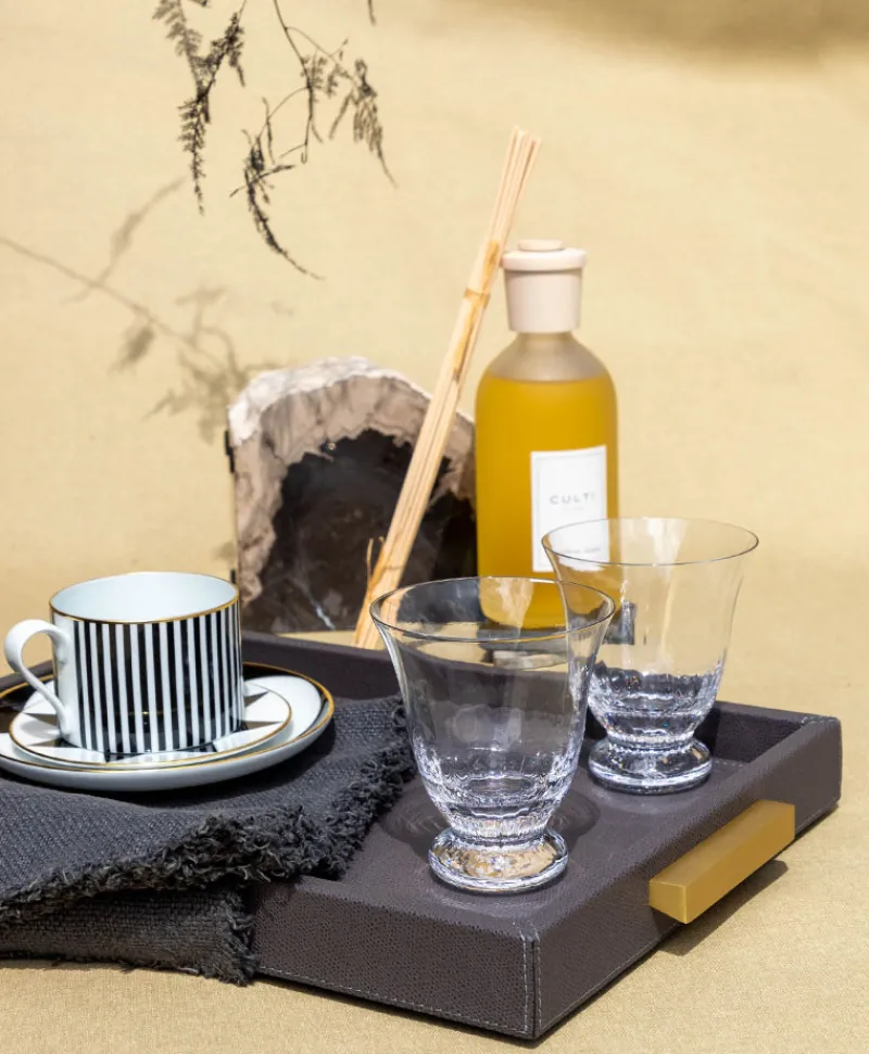 GioBagnara Edles Handwerk|Tabletts|Deco Tray aus Kalbsleder