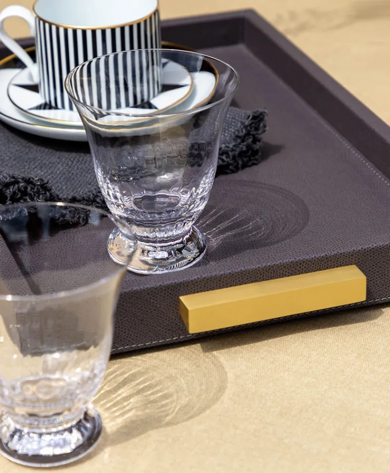 GioBagnara Edles Handwerk|Tabletts|Deco Tray aus Kalbsleder