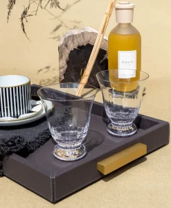 GioBagnara Tabletts|Deco Tray aus Kalbsleder