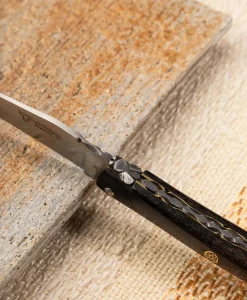 Laguiole en Aubrac Messer|Faltbares Taschenmesser mit Ebenholz Griff