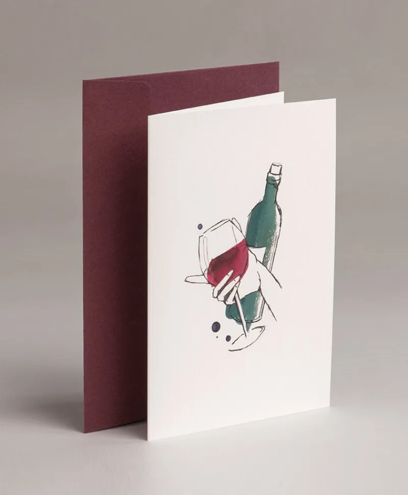 GMUND Papier Papeterie|World Of Wine|Grußkarte Illustration