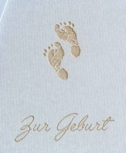 GMUND Papier Papeterie|Grußkarte Zur Geburt Füßchen
