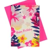 Pink Stories Papeterie|Handgedruckte Klappkarte "Jungle Birthday"