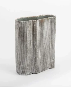 Christine Wagner Edles Handwerk|Vasen|Handgefertigte Keramik-Vase architektonisch