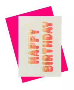 Pink Stories Papeterie|Handgefertigte Klappkarte "Happy Birthday"