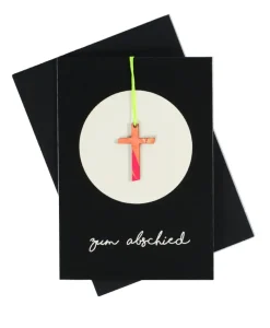 Pink Stories Papeterie|Handgefertigte Klappkarte "Zum Abschied"