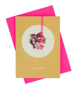 Pink Stories Papeterie|Handgefertigte Klappkarte "Drache Alles Liebe"