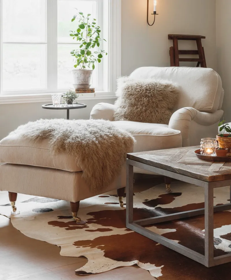 Skinnwille Kissen|Kissen Shansi Schaffell aus Tibet