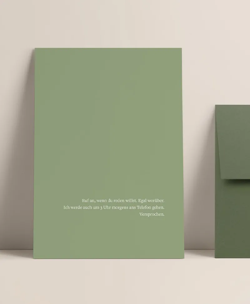 heartfelt paper & co Papeterie|Klappkarte Abschied "Versprochen"