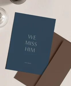 heartfelt paper & co Papeterie|Klappkarte Abschied "We Miss Her/Him"
