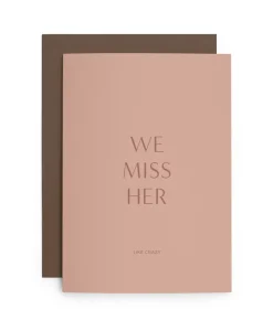 heartfelt paper & co Papeterie|Klappkarte Abschied "We Miss Her/Him"