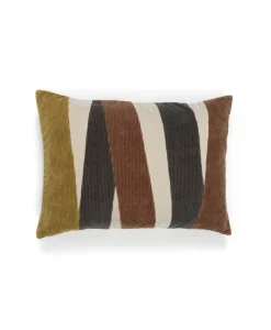 u00c9litis Kissen|Kord-Patchwork Kissen Naïs