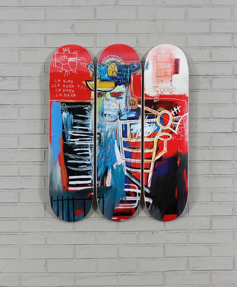 THE SKATEROOM Kunst Und Skulpturen|Kunstobjekt x Jean-Michel Basquiat