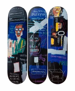 THE SKATEROOM Kunst Und Skulpturen|Kunstobjekt x Jean-Michel Basquiat