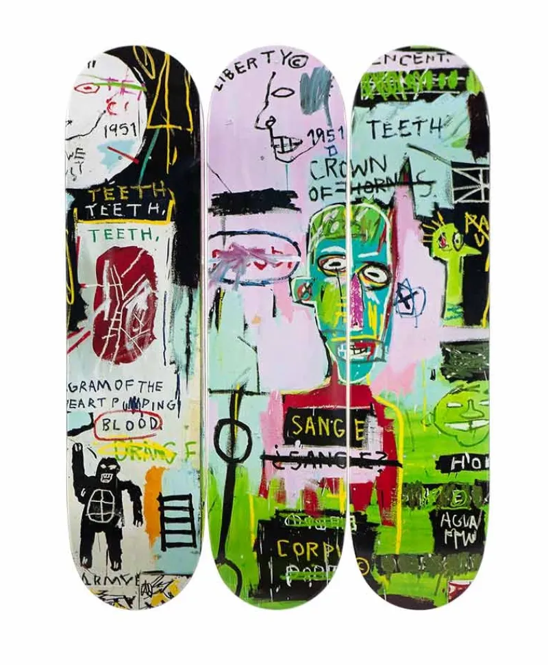 THE SKATEROOM Kunst Und Skulpturen|Kunstobjekt x Jean-Michel Basquiat