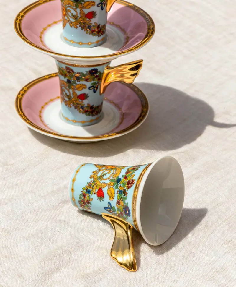 Rosenthal x Versace Tassen|Kaffee Und Tee|Le Jardin de Versace Espresso-Set