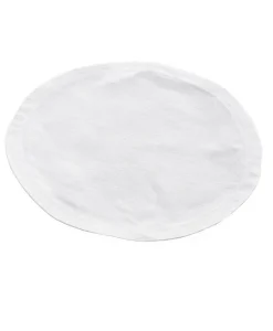 indradanush Tischwäsche|Leinen Klapperdeckchen rund schlichter Saum