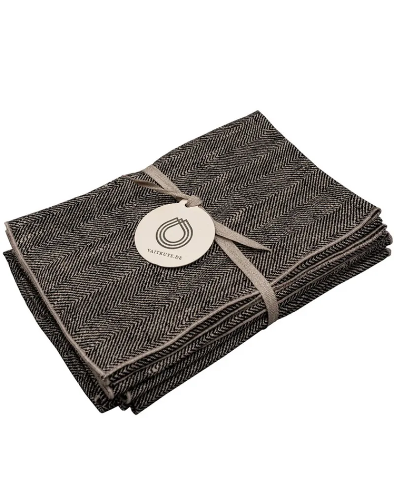 Erika Vaitkute Servietten|Leinenserviette 6er Set "AUDRA"