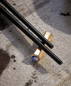 L'Objet Asiatische Küche|Besteck|Luxuriöse Essstäbchen aus Ebenholz (2 Paar)