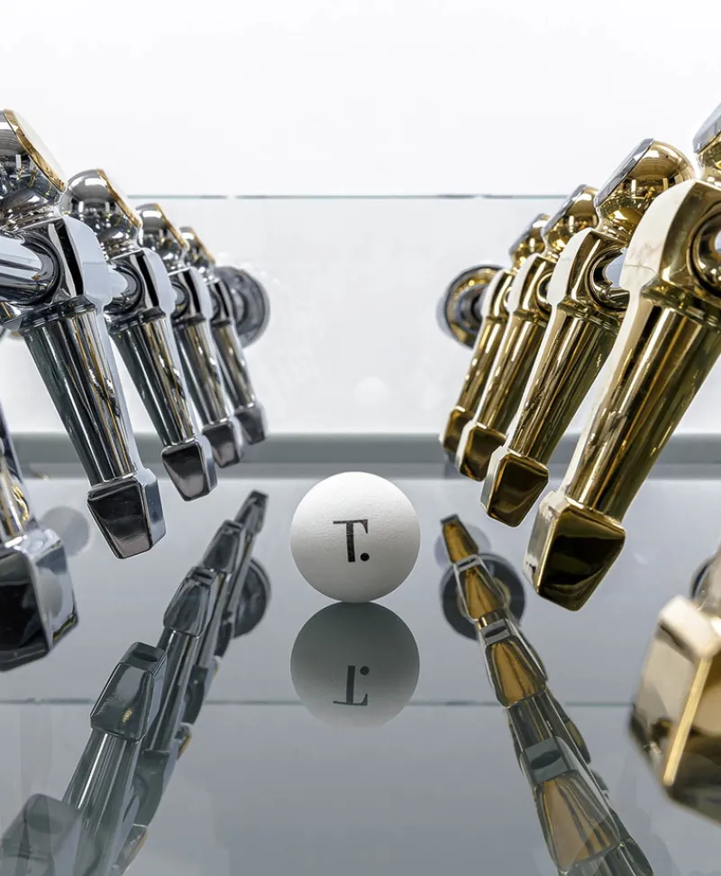 Teckell Spiele|Luxuriöser Tischkicker Cristallino