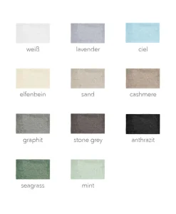 weseta Luxusfrottier Neutrale Badematten|Luxus-Badeteppich Dreamtuft Puro