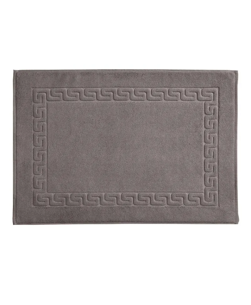 weseta Luxusfrottier Neutrale Badematten|Luxus-Badevorleger Dreamflor mit Mäanderbordüre