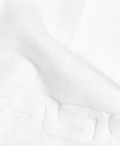 weseta Luxusfrottier Neutrale Badematten|Luxus-Badevorleger Dreamflor mit Mäanderbordüre