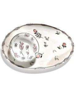 Serax Porzellan|Serviergeschirr|Midnight Flowers Servierplatten by Marni