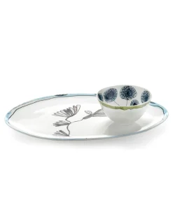 Serax Porzellan|Serviergeschirr|Midnight Flowers Servierplatten by Marni