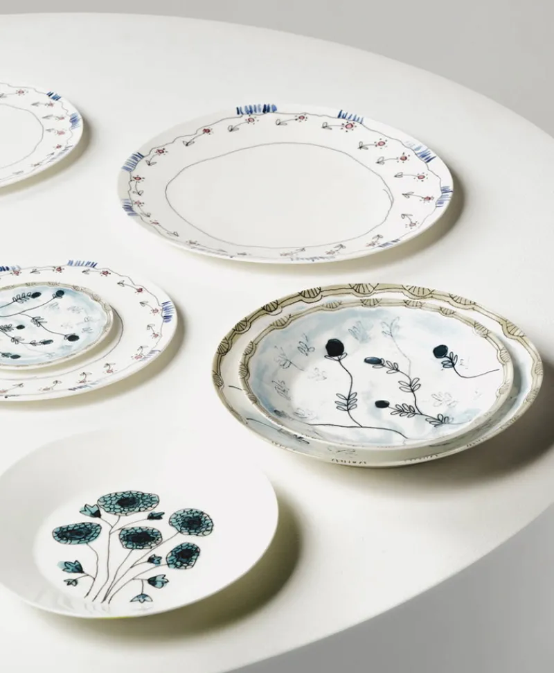 Serax Porzellan|Teller|Midnight Flowers Teller by Marni