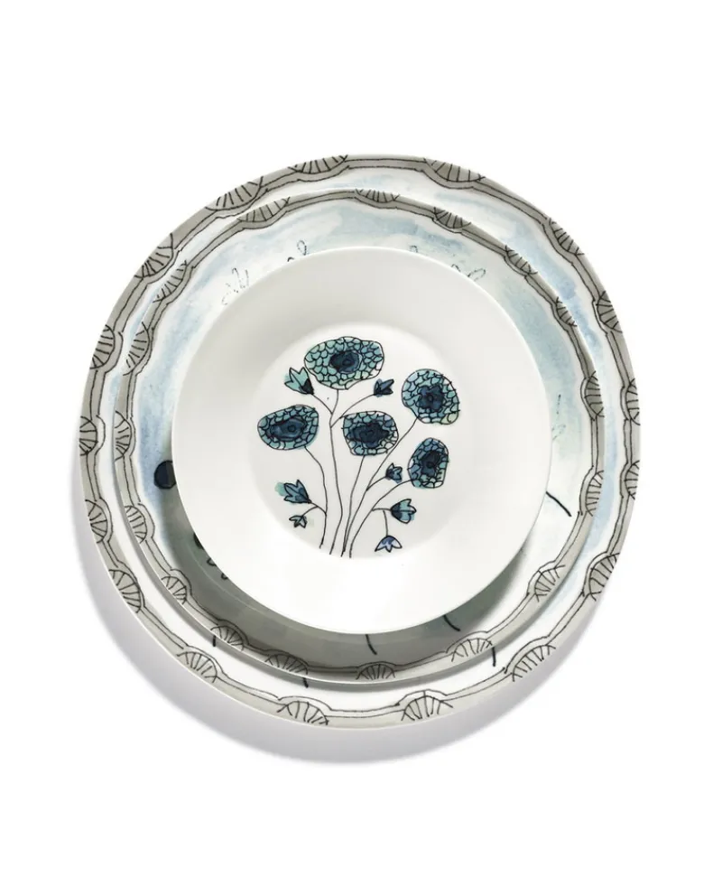 Serax Porzellan|Teller|Midnight Flowers Teller by Marni