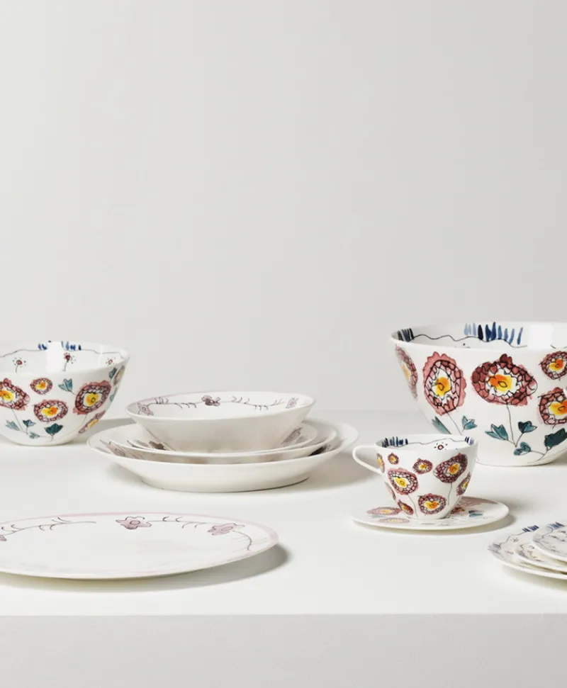 Serax Porzellan|Teller|Midnight Flowers Teller by Marni