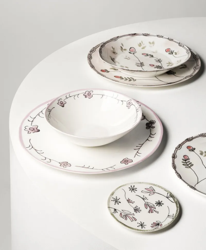 Serax Porzellan|Teller|Midnight Flowers Teller by Marni