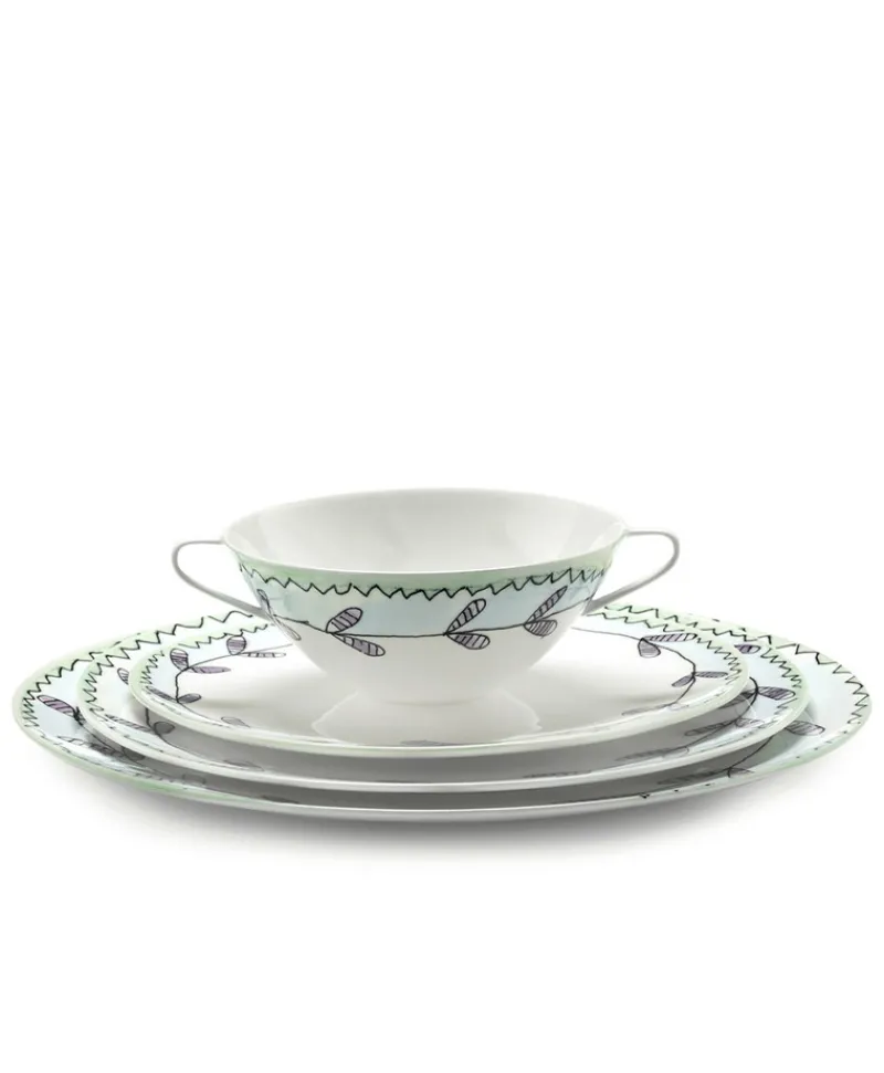 Serax Porzellan|Teller|Midnight Flowers Teller by Marni