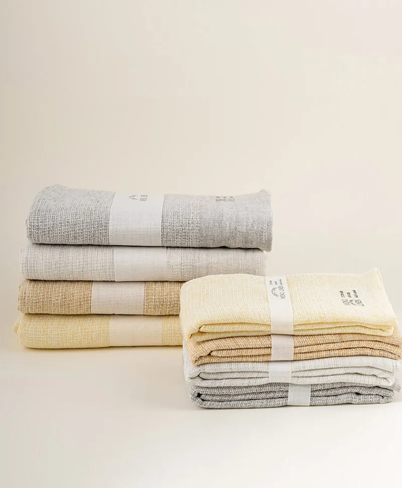 KENKAWAI Leinen|MOKU leichtes Leinen-Handtuch