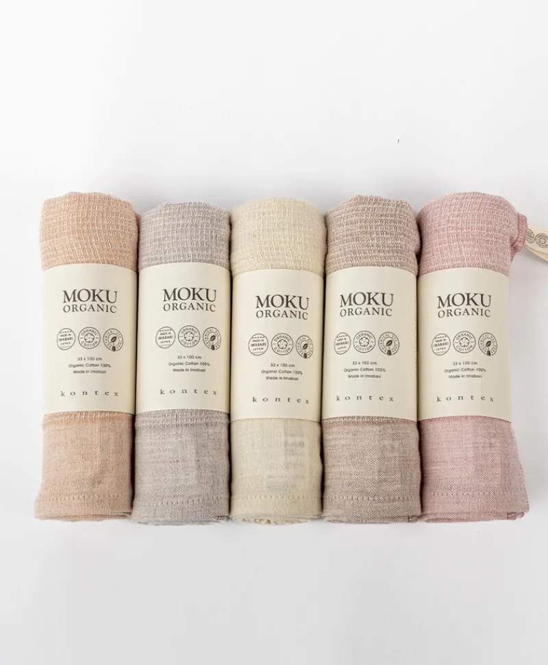 KENKAWAI Japanische Handtücher|Moku Organic Tenugui-Handtuch