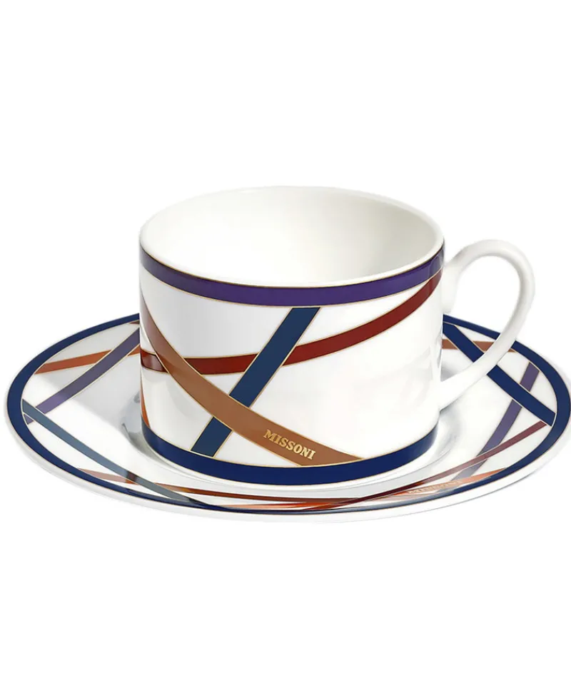 Missoni Home Tassen|Kaffee Und Tee|Nastri Multicolor Teetassen 2er Set