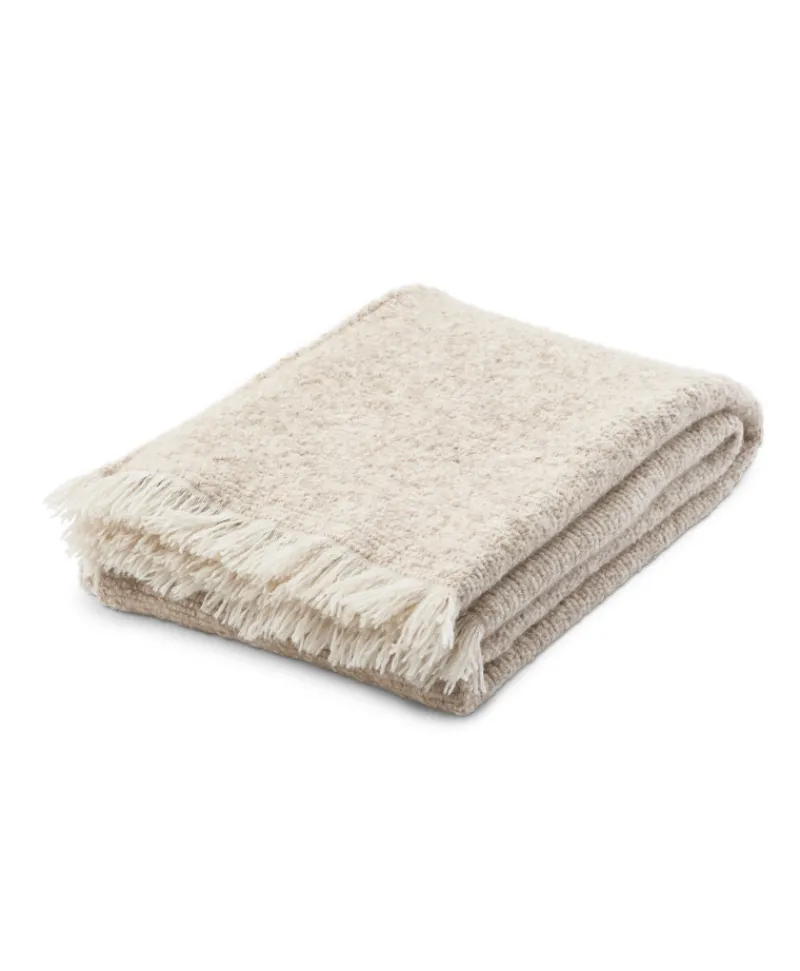 Luiz Decken Und Plaids|Plaid Hanny aus Bouclé-Cashmere mit Fransen