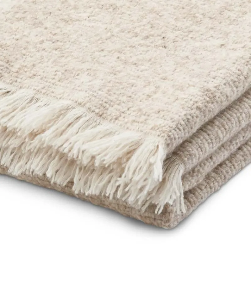 Luiz Decken Und Plaids|Plaid Hanny aus Bouclé-Cashmere mit Fransen