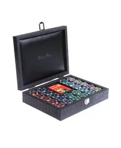 Hector Saxe Paris Edles Handwerk|Spiele|Poker-Set Alligator aus Leder