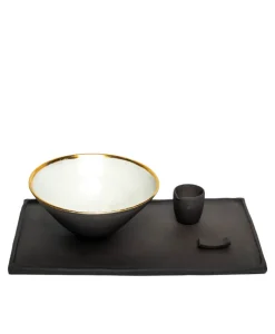 Ton Stein Gut Asiatische Küche|Keramik|Ramen Set “Schwarze Erde”