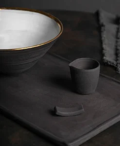 Ton Stein Gut Asiatische Küche|Keramik|Ramen Set “Schwarze Erde”