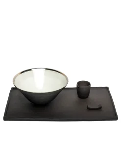 Ton Stein Gut Edles Handwerk|Keramik|Ramen Set “Schwarze Erde”