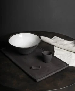 Ton Stein Gut Edles Handwerk|Keramik|Ramen Set “Schwarze Erde”